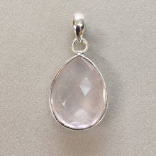 Load image into Gallery viewer, Gemstone pear shaped necklace charms