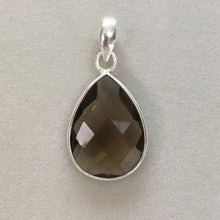 Load image into Gallery viewer, Gemstone pear shaped necklace charms