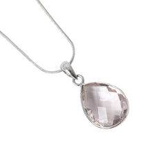 Load image into Gallery viewer, Gemstone pear shaped necklace