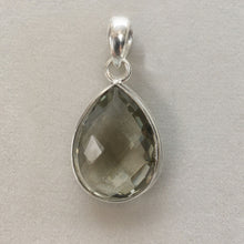 Load image into Gallery viewer, Gemstone pear shaped necklace charms