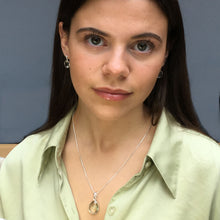 Load image into Gallery viewer, Gemstone pear shaped necklace