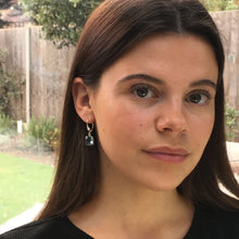 Load image into Gallery viewer, Square gemstone leverback earrings, various gemstones