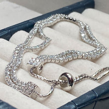 Load image into Gallery viewer, Diamante Double Strand Bracelet