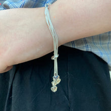 Load image into Gallery viewer, Silver plated multi heart bracelet