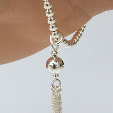 Load image into Gallery viewer, Stacking tassel bracelet 3mm bead
