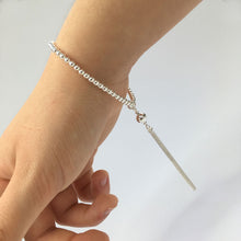 Load image into Gallery viewer, Stacking tassel bracelet 3mm bead
