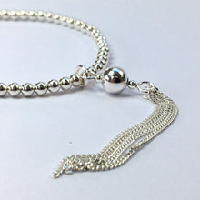 Load image into Gallery viewer, Stacking tassel bracelet 3mm bead
