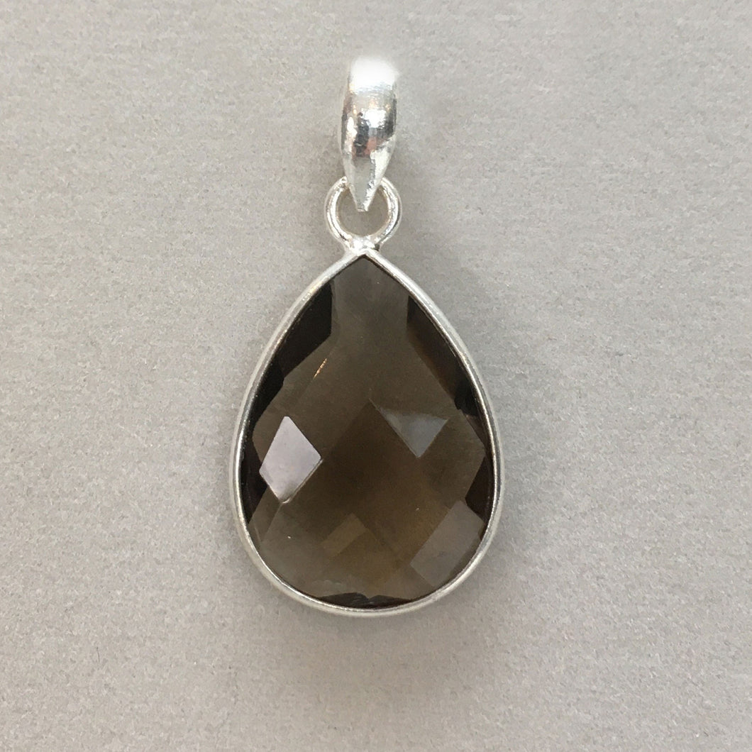 Gemstone pear shaped necklace charms