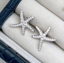 Load image into Gallery viewer, Diamante starfish earrings

