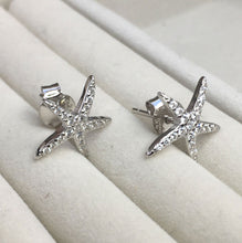 Load image into Gallery viewer, Diamante starfish earrings
