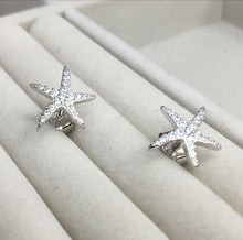 Load image into Gallery viewer, Diamante starfish earrings

