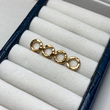 Load image into Gallery viewer, &#39;Fabulous&#39; silver bead bracelet with gold or silver hammered rings
