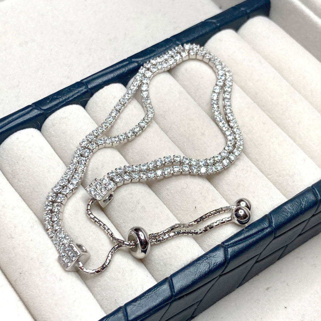 Diamante Double Strand Bracelet