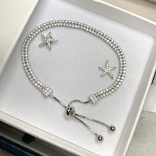 Load image into Gallery viewer, Diamante starfish earrings
