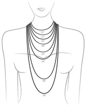 Load image into Gallery viewer, Gemstone pear shaped necklace
